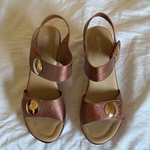 Women's Elegant Copper Sandals